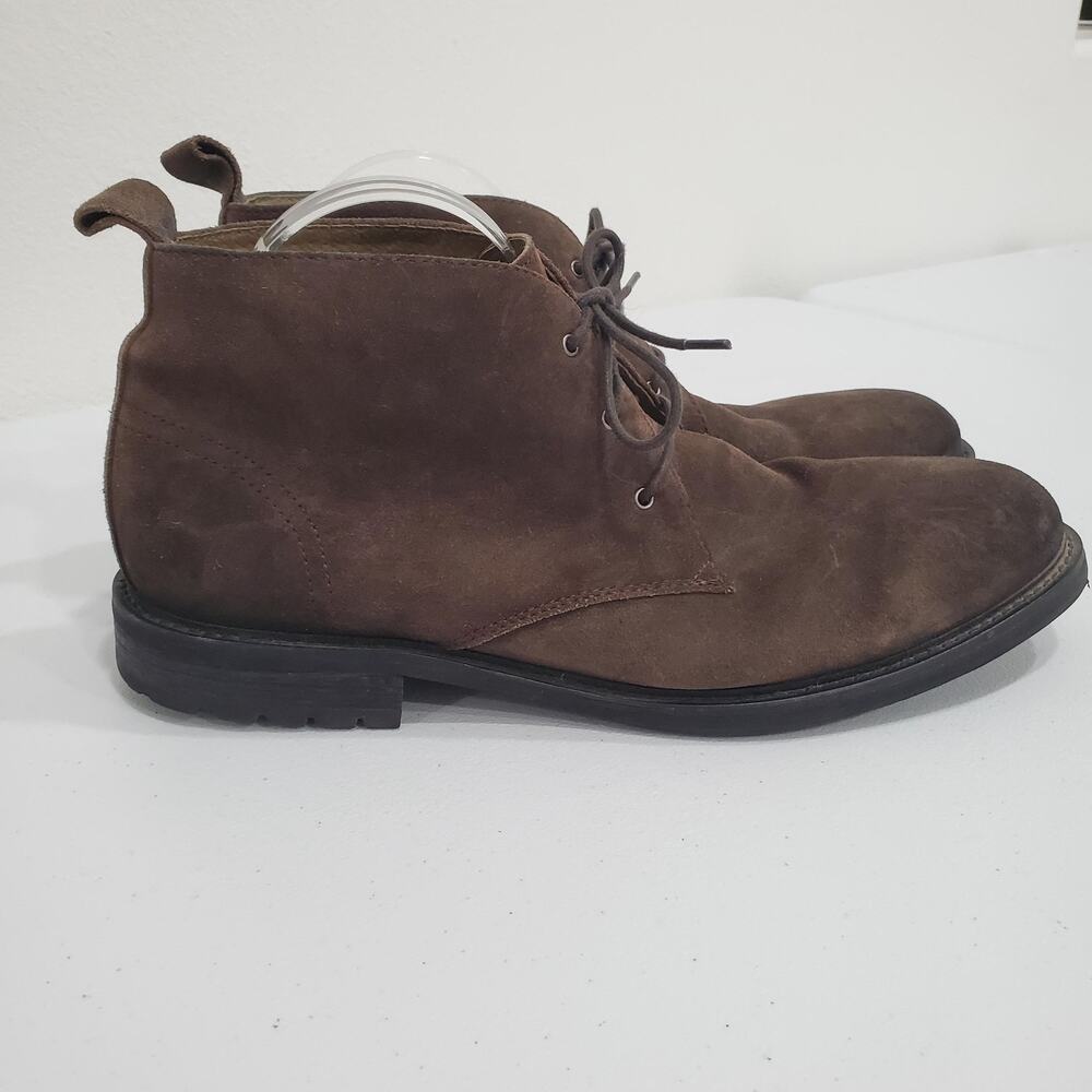 Banana Republic Chukka Desert Boots Mens Size 12 Brown Suede Leather Lace Up